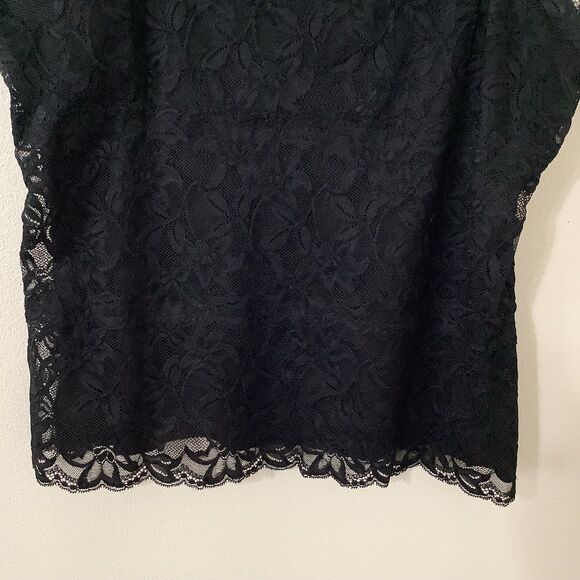 Vintage Y2K 2000s Witchy Whimsigoth Dark Feminine Fairy Romantic Lace Tank L - Picture 3 of 8